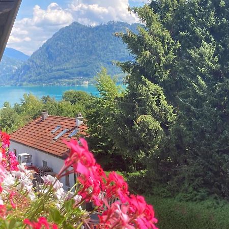 Ferienwohnung Mit Seeblick, Unterach Am Attersse Unterach am Attersee Bagian luar foto